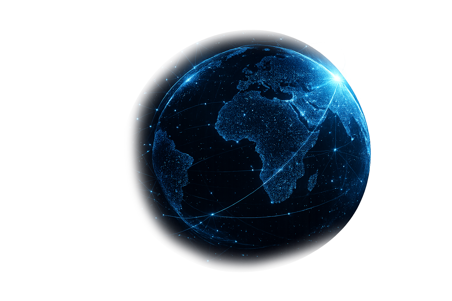 Dotted World Globe